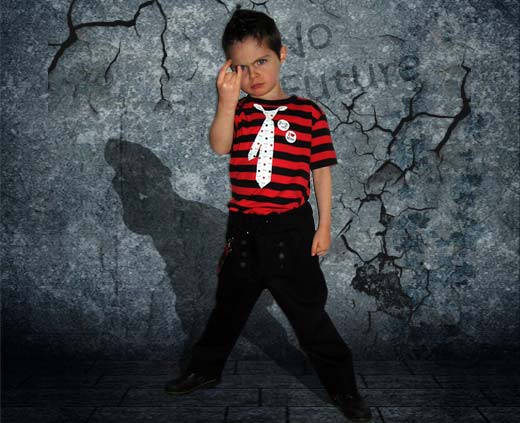 Habit original enfant gothique