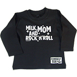 T-shirt Milk, Mom & Rock'n Roll manches longues