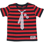 T-shirt Little Punk Love Mom à Rayures